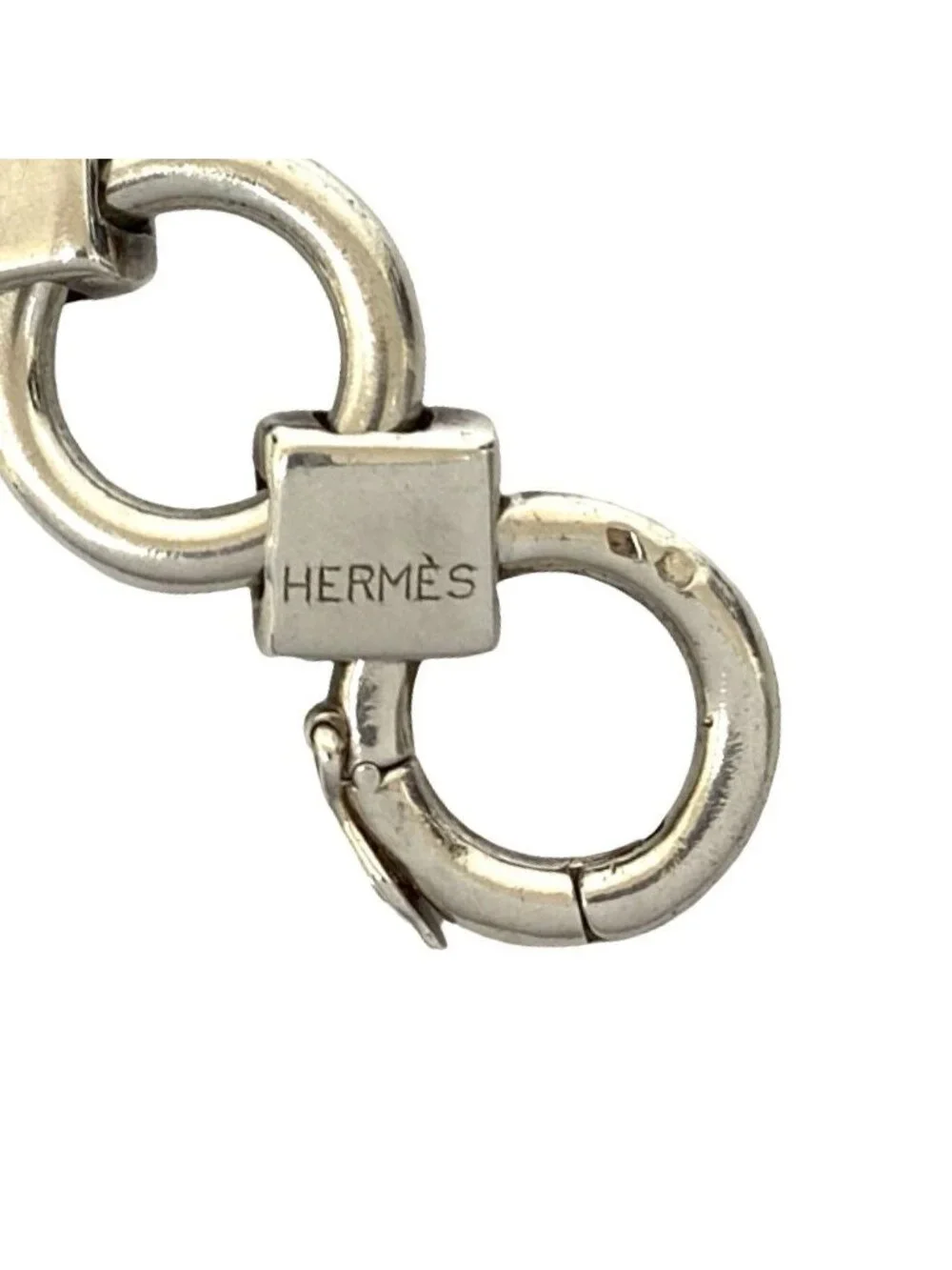 Hermes Vintage Lancelot Bracelet 925 Sterling Silver Bangle